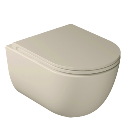 Унитаз GALASSIA Dream 7334 SA подвесной, безободковый, цвет песочный матовый