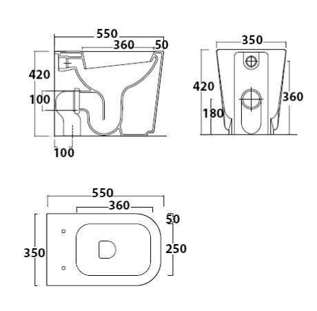 Унитаз GALASSIA Meg11 5409 напольный цвет белый глянцевый