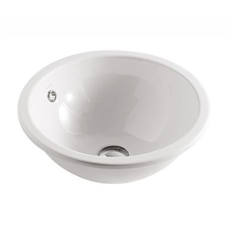 Раковина GALASSIA LENE 6023 встраиваемая сверху без отверстий с переливом цвет белый глянцевый