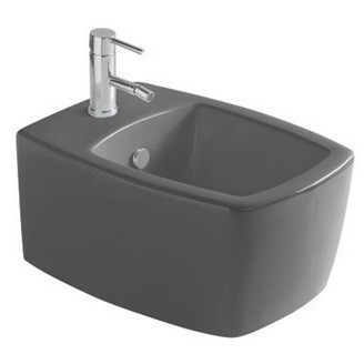 Биде GALASSIA SA02 8970AT подвесное с одним отверстием цвет серый