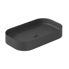 Раковина GALASSIA SMART B 7407 NEMT накладная без отверстий без перелива цвет черный матовый