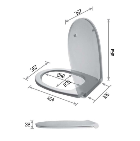 Сиденье с крышкой GALASSIA EDEN 7254 с микролифтом тонкая цвет белый глянцевый