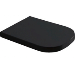 Сиденье с крышкой GALASSIA Meg11 PRO 5455NE с микролифтом цвет черный глянцевый ПРОДАЕТСЯ ТОЛЬКО С УНИТАЗОМ