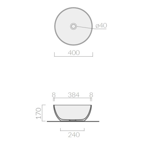 Раковина GALASSIA DREAM 7307 накладная без отверстий без перелива цвет белый глянцевый