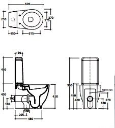 Бачок GALASSIA ERGO 7112 цвет белый глянцевый