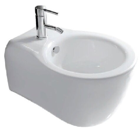 Биде GALASSIA ERGO 7110 подвесное с одним отверстием цвет белый глянцевый