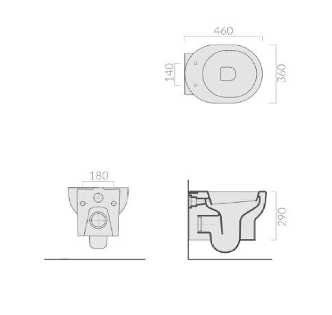 Унитаз GALASSIA M2 5249 подвесной цвет белый глянцевый