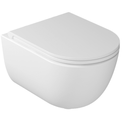 КОМПЛЕКТ унитаз GALASSIA Dream KIT7334 MT унитаз подвесной, безободковый, с сиденьем с микролифтом 7330 MT цвет  белый матовый