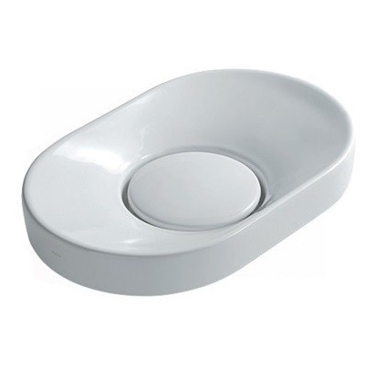 Раковина GALASSIA XES 6071 накладная без отверстий с переливом цвет белый глянцевый 1