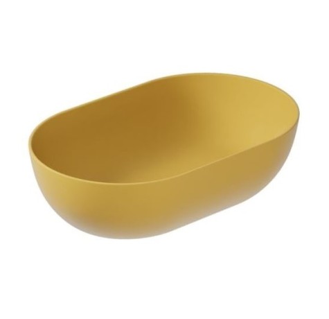 Раковина GALASSIA DREAM 7308 OC накладная без отверстий без перелива цвет охра матовый матовый