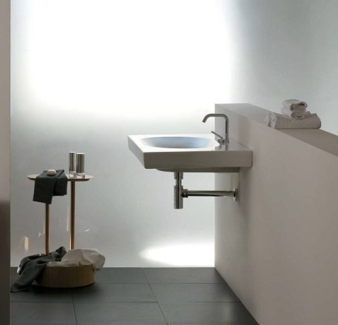 Раковина GALASSIA ERGO XES 6072 подвесная без отверстий без перелива с донным клапаном цвет белый глянцевый