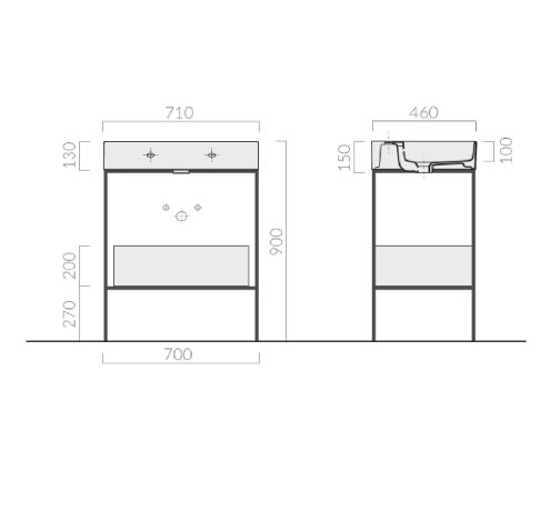 Структура GALASSIA Meg11 PRO 8912 цвет черный матовый