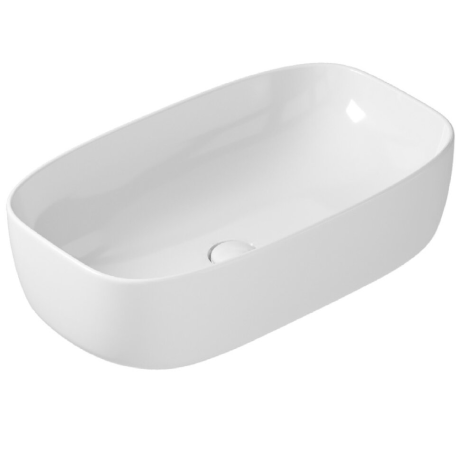 Раковина GALASSIA DREAM 7300 MT накладная без отверстий без перелива цвет белый матовый