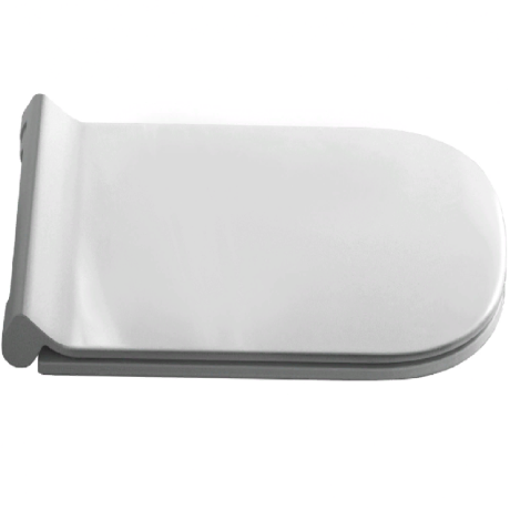 Сиденье с крышкой GALASSIA Meg11 PRO 5478 с микролифтом быстросъемное тонкое цвет белый глянцевый