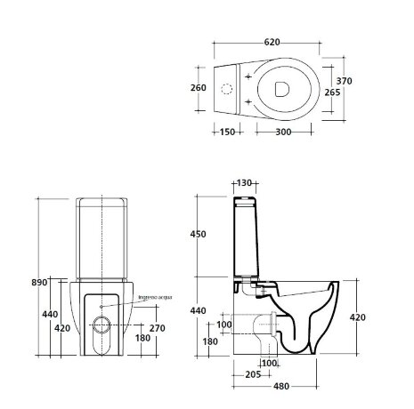 Унитаз моноблок с бачком GALASSIA ERGO 7111 7112 9046 7115 напольный с сиденьем с плавным опусканием цвет белый глянцевый