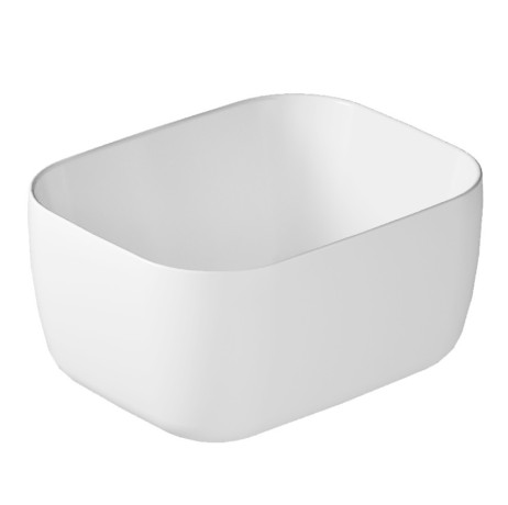 Раковина Galassia LOLA 7500 накладная цвет белый глянцевый