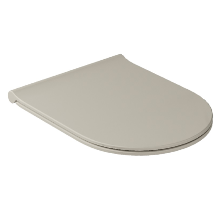 Сиденье с крышкой GALASSIA Dream 7314 SA с микролифтом быстросъемное тонкое цвет песочный матовый