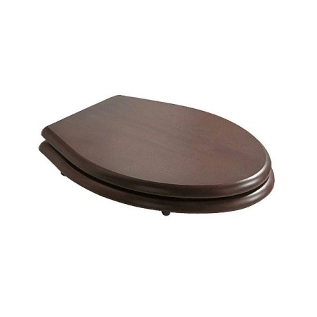 Сиденье с крышкой GALASSIA ETHOS 8495 NO петли хром цвет орех