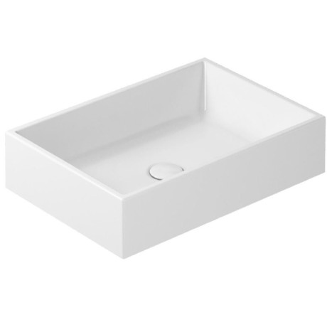 Раковина GALASSIA PLUS DESIGN 6103 накладная без отверстий без перелива цвет белый глянцевый