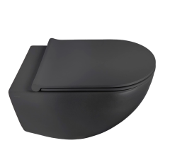 Унитаз GALASSIA Dream 7317 NEMT подвесной безободковый цвет черный матовый