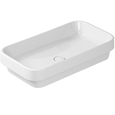 Раковина GALASSIA MEG11 5453 накладная без отверстий без перелива цвет белый глянцевый