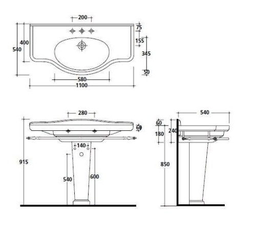 Полотенцедержатель GALASSIA ETHOS 8443 цвет хром