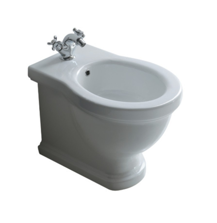 Биде GALASSIA ETHOS 8438M напольное с одним отверстием с крепежом цвет белый глянцевый