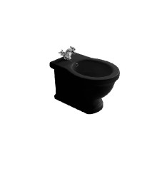 Биде GALASSIA ETHOS 8438M NE напольное с одним отверстием с крепежом цвет черный глянцевый