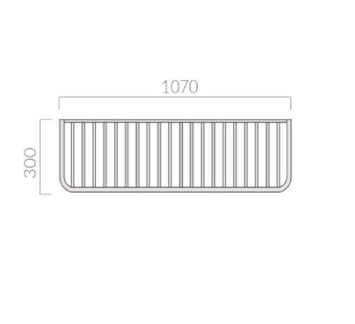 Полочка GALASSIA ETHOS 8445 цвет хром