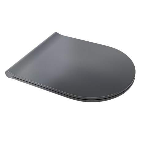 Сиденье с крышкой GALASSIA Dream 7314 NEMT с микролифтом быстросъемное тонкое цвет черный матовый