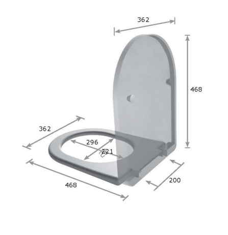 Сиденье с крышкой GALASSIA Dream 7314 GM с микролифтом быстросъемное тонкое цвет серый матовый