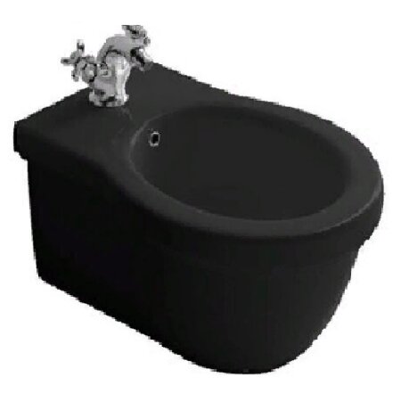 Биде GALASSIA ETHOS 8440M NE подвесное с одним отверстием с крепежом цвет черный глянцевый