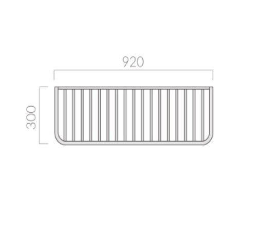 Полочка GALASSIA ETHOS 8452 цвет хром