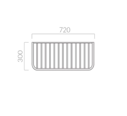Полочка GALASSIA ETHOS 8459 цвет хром