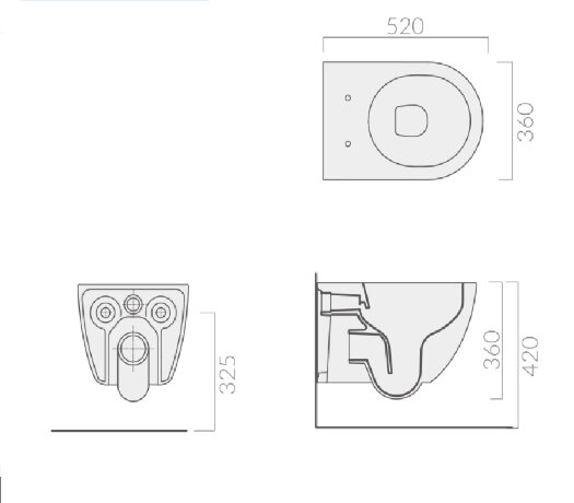 Унитаз GALASSIA Dream 7334 NEMT подвесной, безободковый, черный матовый