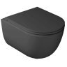 Унитаз GALASSIA Dream 7334 NEMT подвесной, безободковый, черный матовый