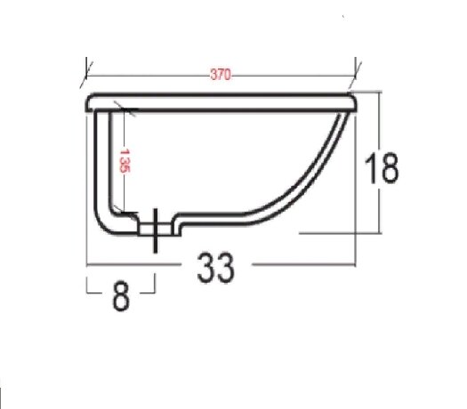 Раковина GALASSIA 2035 встраиваемая снизу цвет белый глянцевый