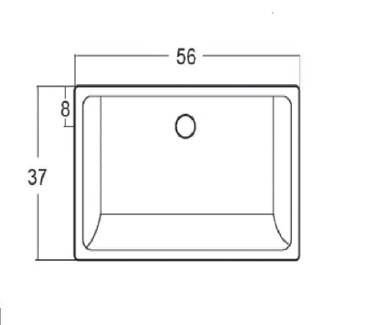 Раковина GALASSIA 2035 встраиваемая снизу цвет белый глянцевый