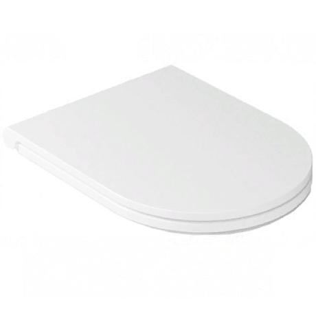 Сиденье с крышкой GALASSIA Dream 7330 с микролифтом быстросъемное тонкое цвет белый глянцевы