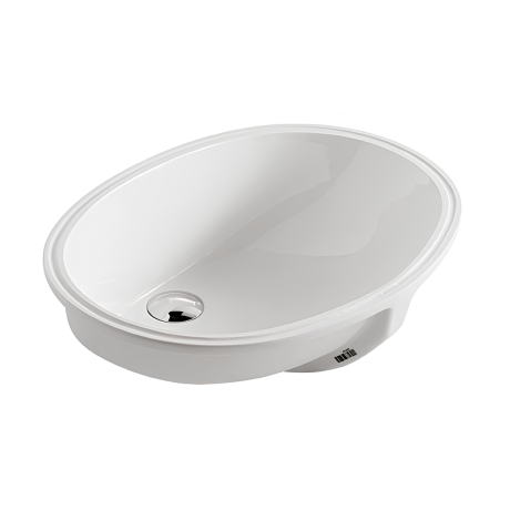 Раковина GALASSIA Denise 6002 встраиваемая снизу с переливом цвет белый глянцевый