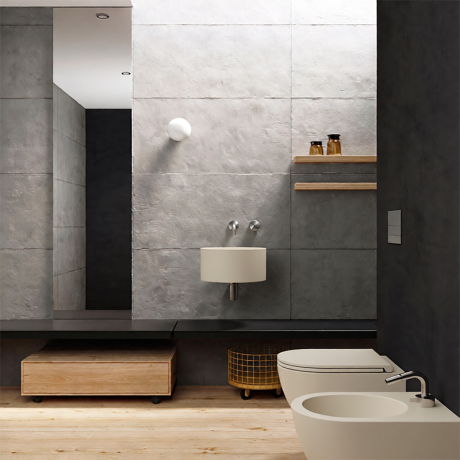 Раковина GALASSIA CORE 7306 SA накладная без перелива цвет песочный матовый