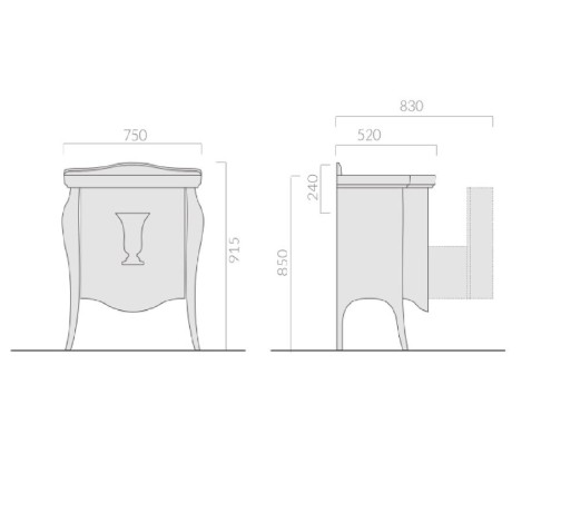 Тумба под раковину GALASSIA ETHOS 8479 напольная цвет белый глянцевый